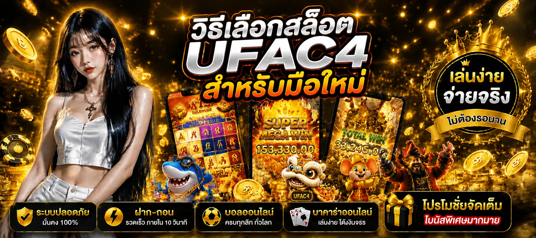 UFAC4 วิธีเลือกสล็อตสำหรับมือใหม่ เล่นอย่างมีสติ